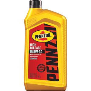imagePennzoil High Mileage 5W20 Motor Oil 5 Quart 3 Pack1 Quart