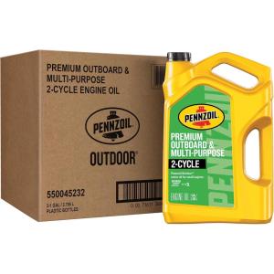 imagePennzoil Outdoor Premium Outboard ampamp MultiPurpose 2Cycle Engine Oil 1 Gallon 3 Pack1 Gallon  Pack of 3
