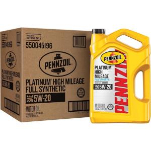 imagePennzoil Platinum High Mileage Full Synthetic 5W30 Motor Oil 1 Quart 6 Pack5 Quart