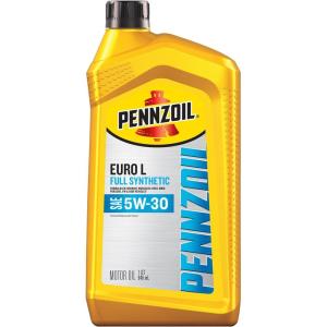 imagePennzoil Platinum Euro L Full Synthetic 5W30 Motor Oil 5 Quart1 Quart